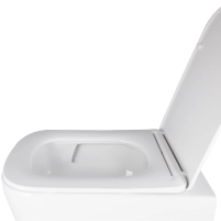 Готовое решение Qtap для ванной комнаты: подвесной унитаз Crow Ultra Quiet 490x360x290 + комплект инсталляции Nest 4 в 1 (квадратная клавиша Chrome) - 6 фото