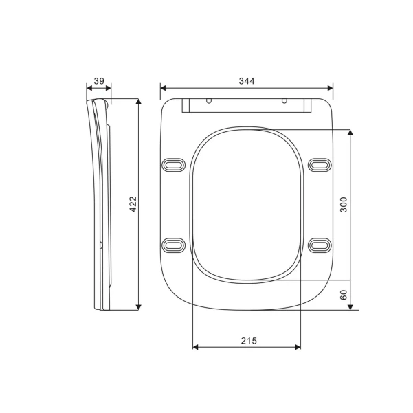 Сиденье для унитаза Qtap (Crow 490) с микролифтом Slim QT99SC6108W - 1 фото