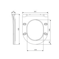 Сидіння для унітаза Qtap (Jay 520,640, Swan 520,640) з мікроліфтом Slim QT1699SC5176W - 1 фото