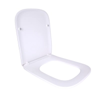 Сидіння для унітаза підлогового (Vlasta) 560×363×30 мм, White, з мікроліфтом, Slim Duroplast, Quick Release QT28228300W3 Qtap - 1 фото