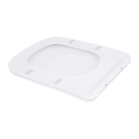Сидіння для унітаза підлогового (Vlasta) 560×363×30 мм, White, з мікроліфтом, Slim Duroplast, Quick Release QT28228300W3 Qtap - 2 фото