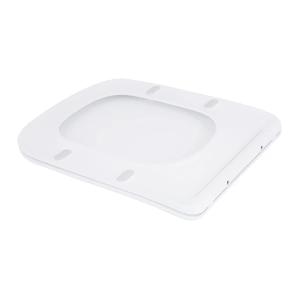 Сидіння для унітаза підлогового (Vlasta) 560×363×30 мм, White, з мікроліфтом, Slim Duroplast, Quick Release QT28228300W3 Qtap - 2 фото