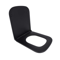 Сиденье для унитаза Qtap Tern 420х340х35 мм, Matt Black, с микролифтом, Slim Duroplast, Quick Release QT99HY2322MB - 1 фото