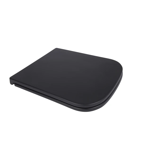 Сиденье для унитаза Qtap Tern 420х340х35 мм, Matt Black, с микролифтом, Slim Duroplast, Quick Release QT99HY2322MB