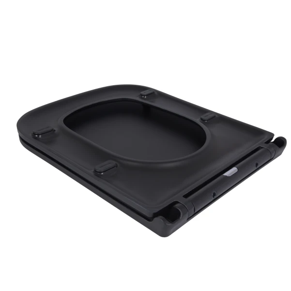 Сиденье для унитаза Qtap Tern 420х340х35 мм, Matt Black, с микролифтом, Slim Duroplast, Quick Release QT99HY2322MB - 2 фото