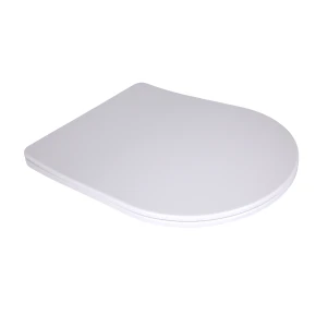 Сидіння для унітаза підлогового (Stenava) 435×345×30 мм, White, з мікроліфтом, Slim Duroplast, Quick Release QT99SC8303W Qtap