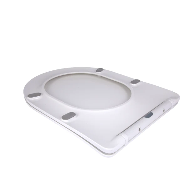 Qtap Сиденье для унитаза напольного (Grand) 560×363×30 мм, White, с микролифтом, Slim Duroplast, Quick Release QT26228301W3 - 2 фото