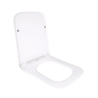 Qtap Сиденье для унитаза напольного (Aries) 445×360×30 мм, White, с микролифтом, Slim Duroplast, Quick Release QT03228302W3 - 1 фото