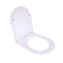Qtap Сиденье для унитаза  (Robin 520,660, Scorpio 520,660) 460x362x50 мм, White, с микролифтом, Slim Duroplast, Quick Release QTSC179W47351 - 1 фото