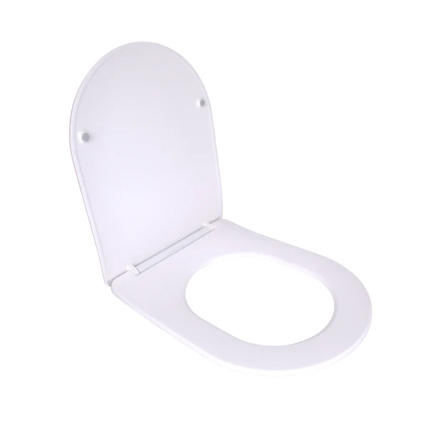 Qtap Сиденье для унитаза  (Robin 520,660, Scorpio 520,660) 460x362x50 мм, White, с микролифтом, Slim Duroplast, Quick Release QTSC179W47351 - 1 фото