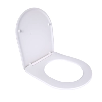 Сидіння для унітаза підлогового (Grand) 560×363×30 мм, White, з мікроліфтом, Slim Duroplast, Quick Release QT26228301W3 Qtap - 1 фото