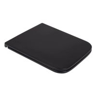 Qtap Сиденье для унитаза (Gemini) 435x357x37 мм, Matt Black, с микролифтом, Slim Duroplast, Quick Release QT99HY2312MB