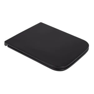 Qtap Сиденье для унитаза (Gemini) 435x357x37 мм, Matt Black, с микролифтом, Slim Duroplast, Quick Release QT99HY2312MB