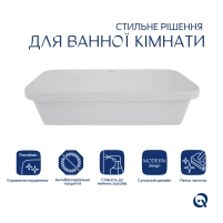 Раковина Qtap Stork 535x365x190 White QT1511H0422DW - 3 фото