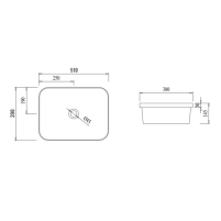 Раковина Qtap Scorpio 510х390х145 White QT1411K490WN - 1 фото