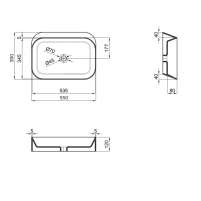 Раковина-чаша Qtap Scorpio 550х390х120 White QT14112243WN - 1 фото