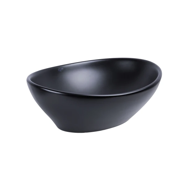 Раковина-чаша Qtap Dove 415x340x140 Matt black QT06116062AMB - 3 фото