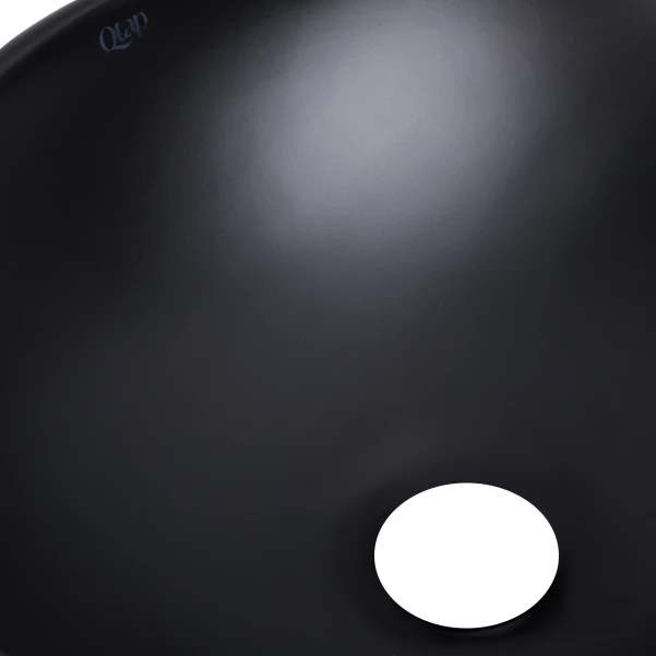 Раковина-чаша Qtap Dove 415x340x140 Matt black QT06116062AMB - 4 фото