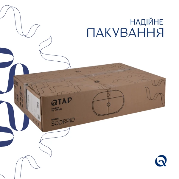 Раковина Qtap Scorpio 600х400х120 White QT14118045W - 4 фото