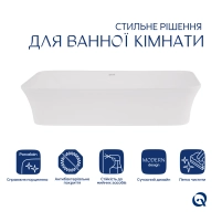Решітка для лінійного трапу Qtap Grate FD600 (BLA) - 2 фото