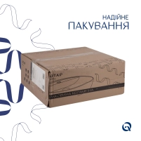 Раковина-чаша Qtap Robin 600x390x150 Matt black QT132143PMBMBN - 4 фото