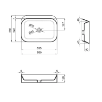 Раковина-чаша Qtap Scorpio 550х390х120 Matt black QT14112243MBN - 1 фото