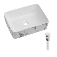 Раковина накладна Qtap Tern 480x370x135 мм, Stone grey, прямокутна, з донним клапаном QT17116069SG