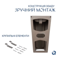 Комплект Qtap Tern: Раковина напольная моноблок 440х380х830 мм White + Донный клапан PU02O - 5 фото