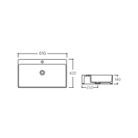 Раковина Qtap Scorpio 510х390х145 White QT1411K490WN - 1 фото