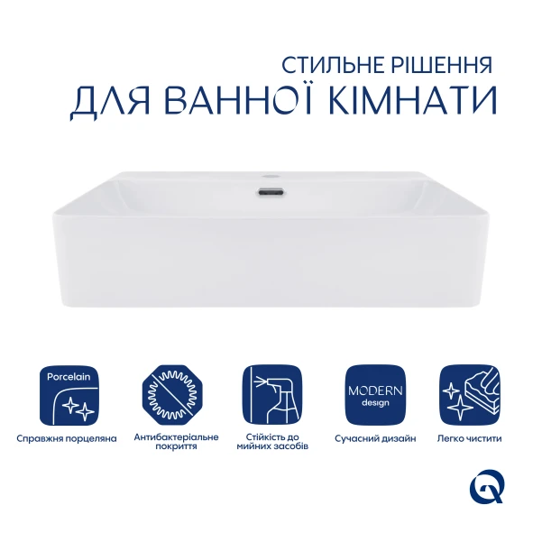 Раковина Qtap Scorpio 510х390х145 White QT1411K490WN - 2 фото