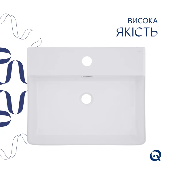 Раковина Qtap Nando LT 500х420х130 White QT12116146AW - 3 фото