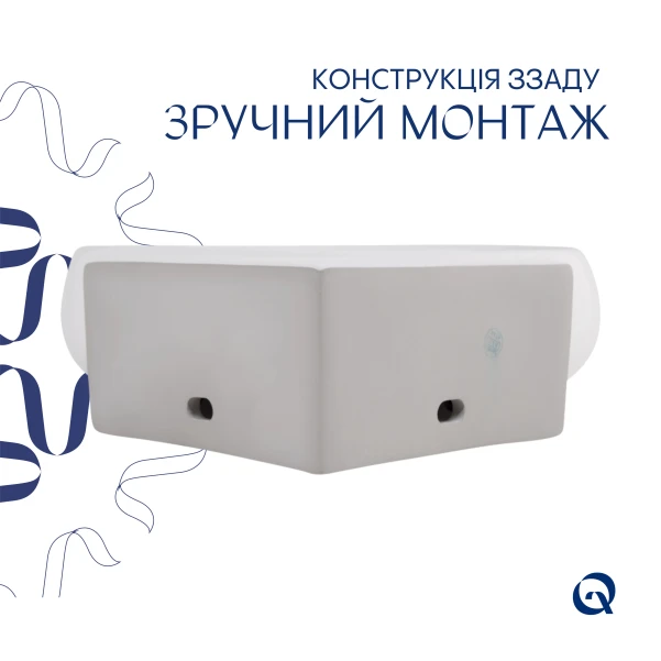 Раковина Qtap Leo 430x285x160 White QT11111008LW - 4 фото