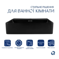 Раковина Qtap Nando LT 500х420х130 White QT12116146AW - 2 фото