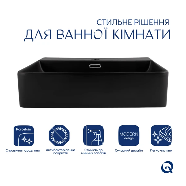 Раковина Qtap Nando LT 500х420х130 White QT12116146AW - 2 фото