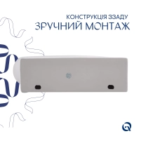 Комплект Qtap Leo: Раковина підвісна овальна права 430x285x160 мм White + Донний клапан PU02O - 4 фото