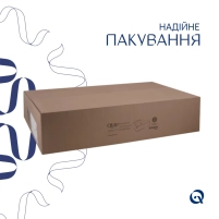 Комплект Qtap Kolibri: Раковина накладна 425x425x140 мм, White, квадратна + Донний клапан Pop-up PU02 - 4 фото
