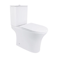 Унітаз-компакт Qtap Robin Ultra Quiet безободковий з сидінням Soft-close QT13226089AW