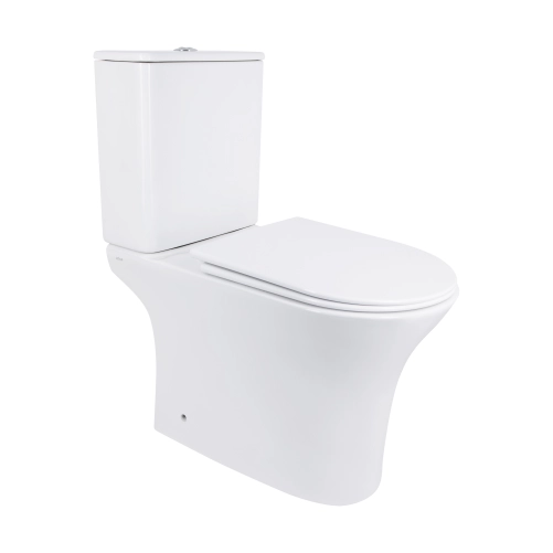 Унітаз-компакт Qtap Robin Ultra Quiet безободковий з сидінням Soft-close QT13226089AW