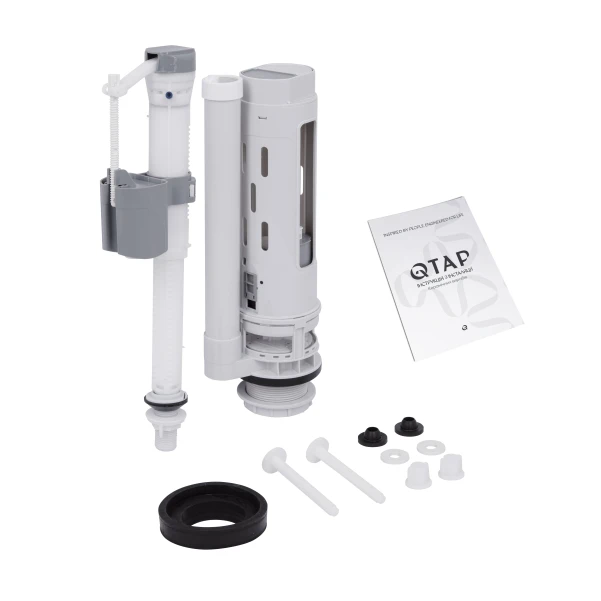 Унітаз-компакт Qtap Robin Ultra Quiet безободковий з сидінням Soft-close QT13226089AW - 8 фото