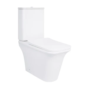 Унитаз-компакт Qtap Kalao безободковый с сиденьем Soft-close QT08221213AW