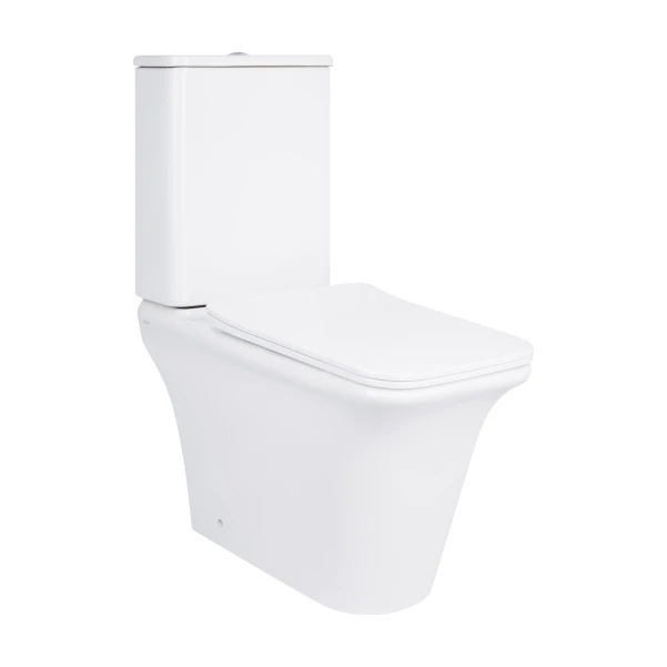 Унитаз-компакт Qtap Kalao безободковый с сиденьем Soft-close QT08221213AW