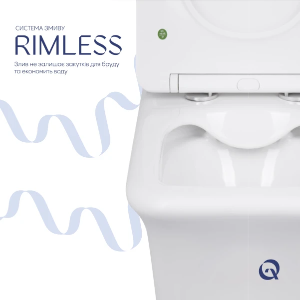 Унитаз-компакт Qtap Kalao безободковый с сиденьем Soft-close QT08221213AW - 4 фото