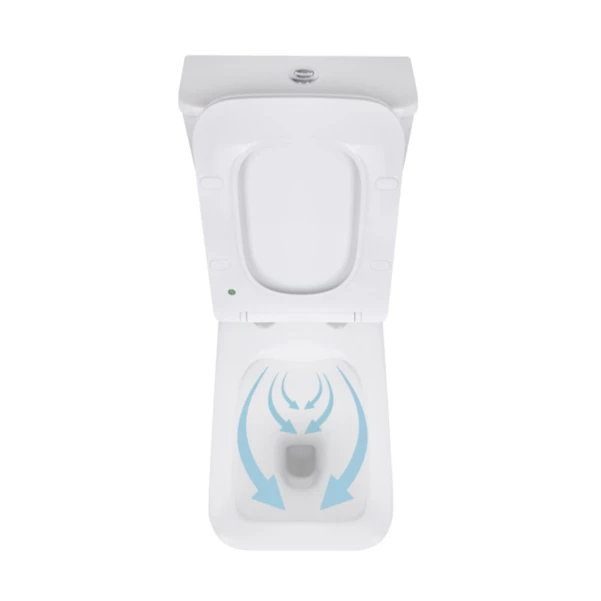 Унитаз-компакт Qtap Kalao безободковый с сиденьем Soft-close QT08221213AW - 5 фото