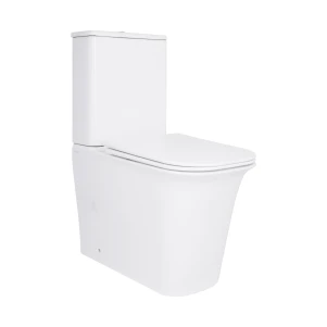 Унитаз-компакт Qtap Nando безободковый с сиденьем Soft-close QT12221222AW