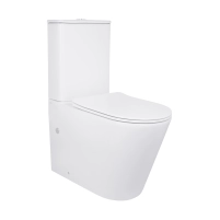 Унитаз-компакт Qtap Scorpio безободковый Ultra Quiet с сиденьем Soft-close QT14226088AW