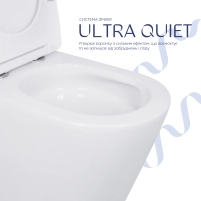 Унитаз-компакт Qtap Scorpio безободковый Ultra Quiet с сиденьем Soft-close QT14226088AW - 4 фото