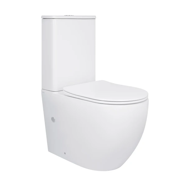 Унітаз-компакт Qtap Scorpio безободковий Ultra Quiet з сидінням Soft-close QT14226088AW