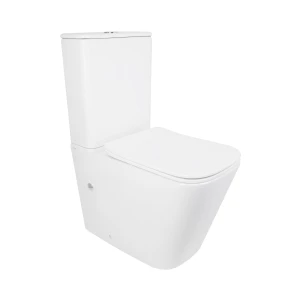 Унитаз напольный Qtap Tern Ultra Quiet безободковый с сиденьем Soft-Close QT17226003AW White