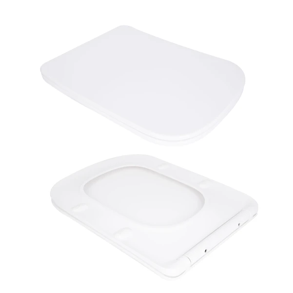 Унитаз напольный Qtap Tern Ultra Quiet безободковый с сиденьем Soft-Close QT17226003AW White - 7 фото