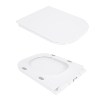 Унитаз-компакт Qtap Presto Quadro безободковый с сиденьем Soft-close QT24221215AW - 7 фото